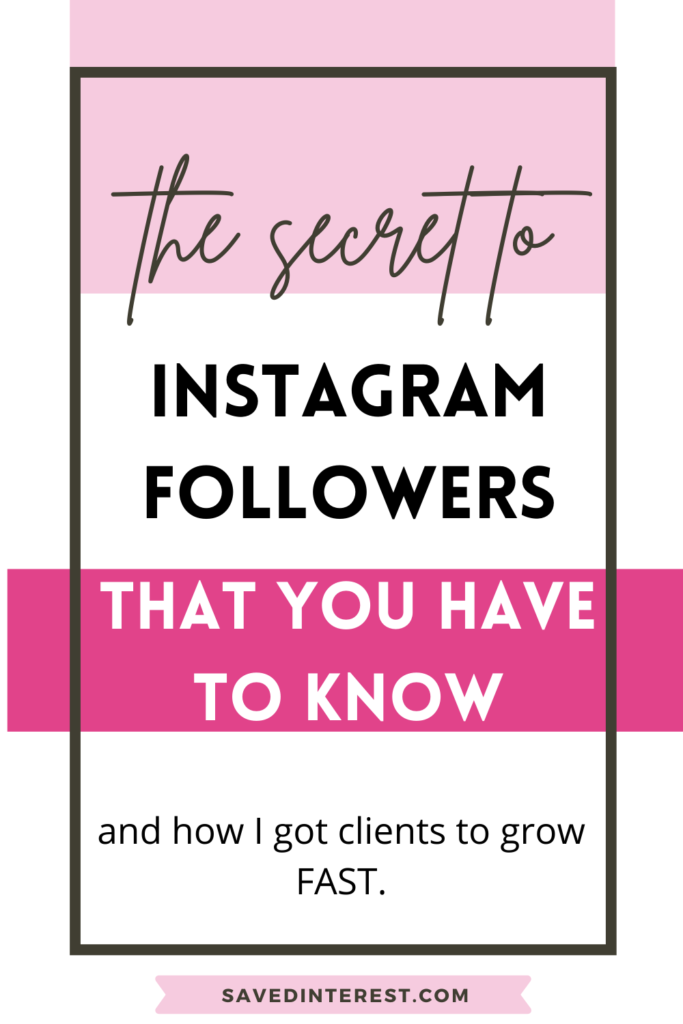 the secret to instagram followers that you have to know